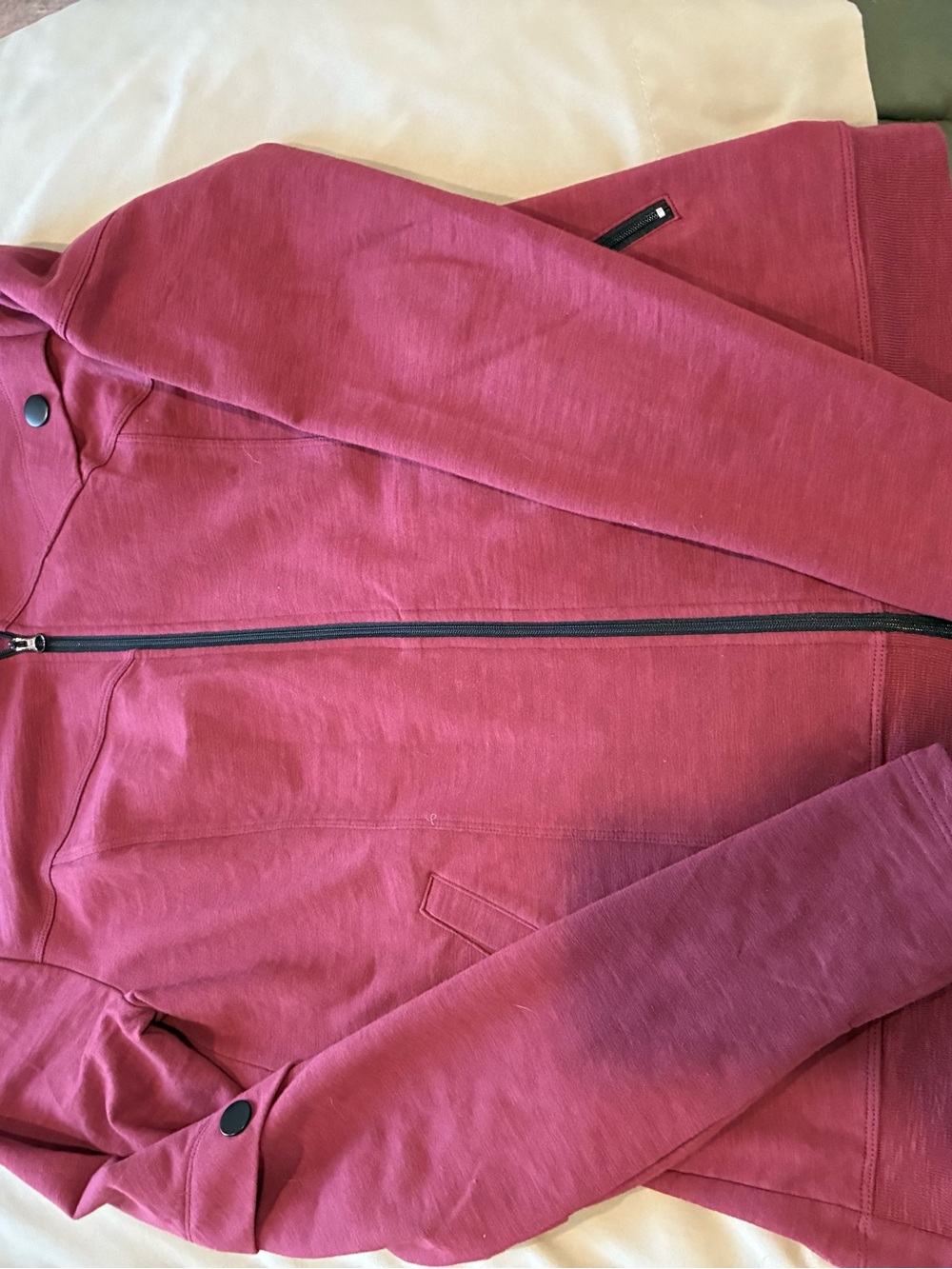 CAbi Raspberry Zip-Front Bomber Jacket